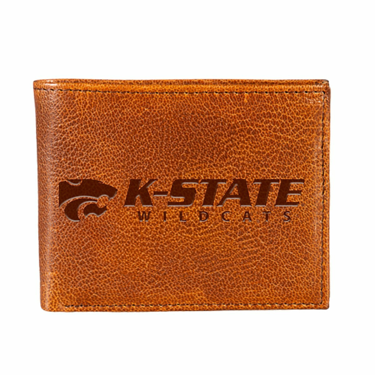 Kansas State University, Embossed 100% Genuine Tumbled Leather Passcas - Collegiate Home