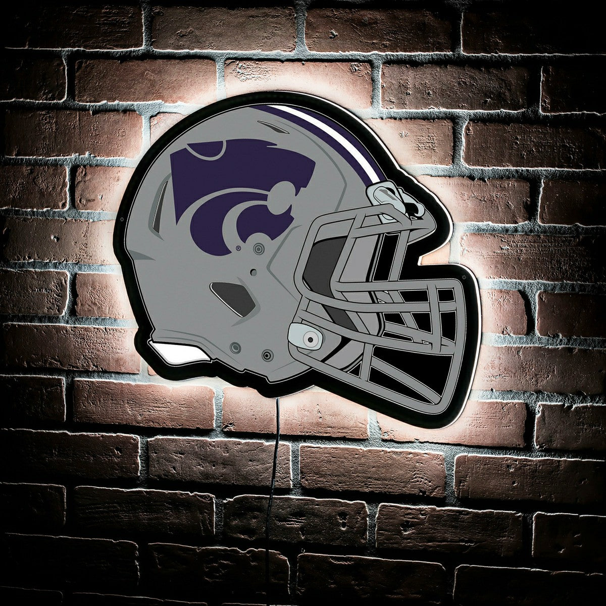 LED Wall Decor, Helmet, Kansas State University - Collegiate Home