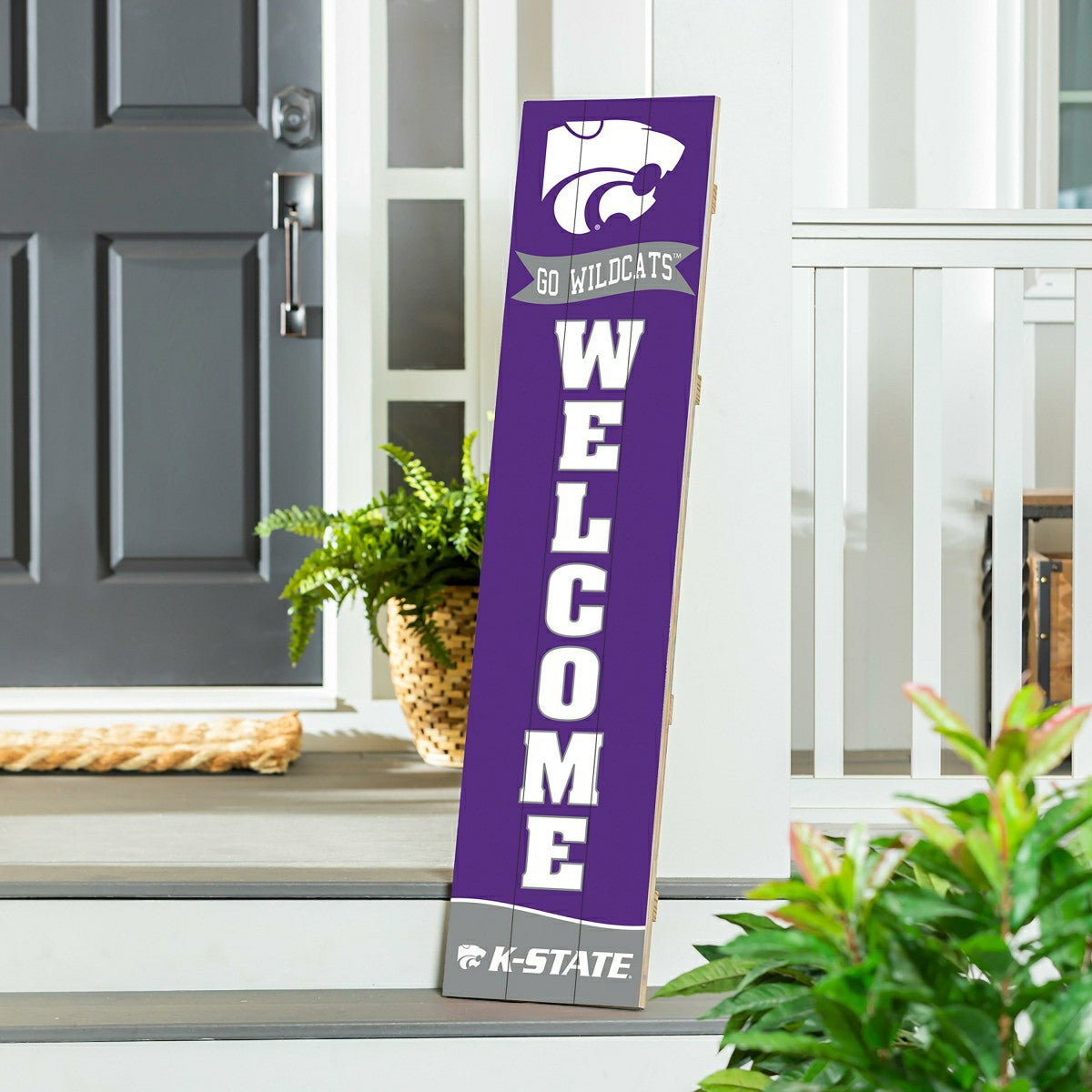 Kansas State University Large Single Sided Leaner, 46" - Collegiate Home
