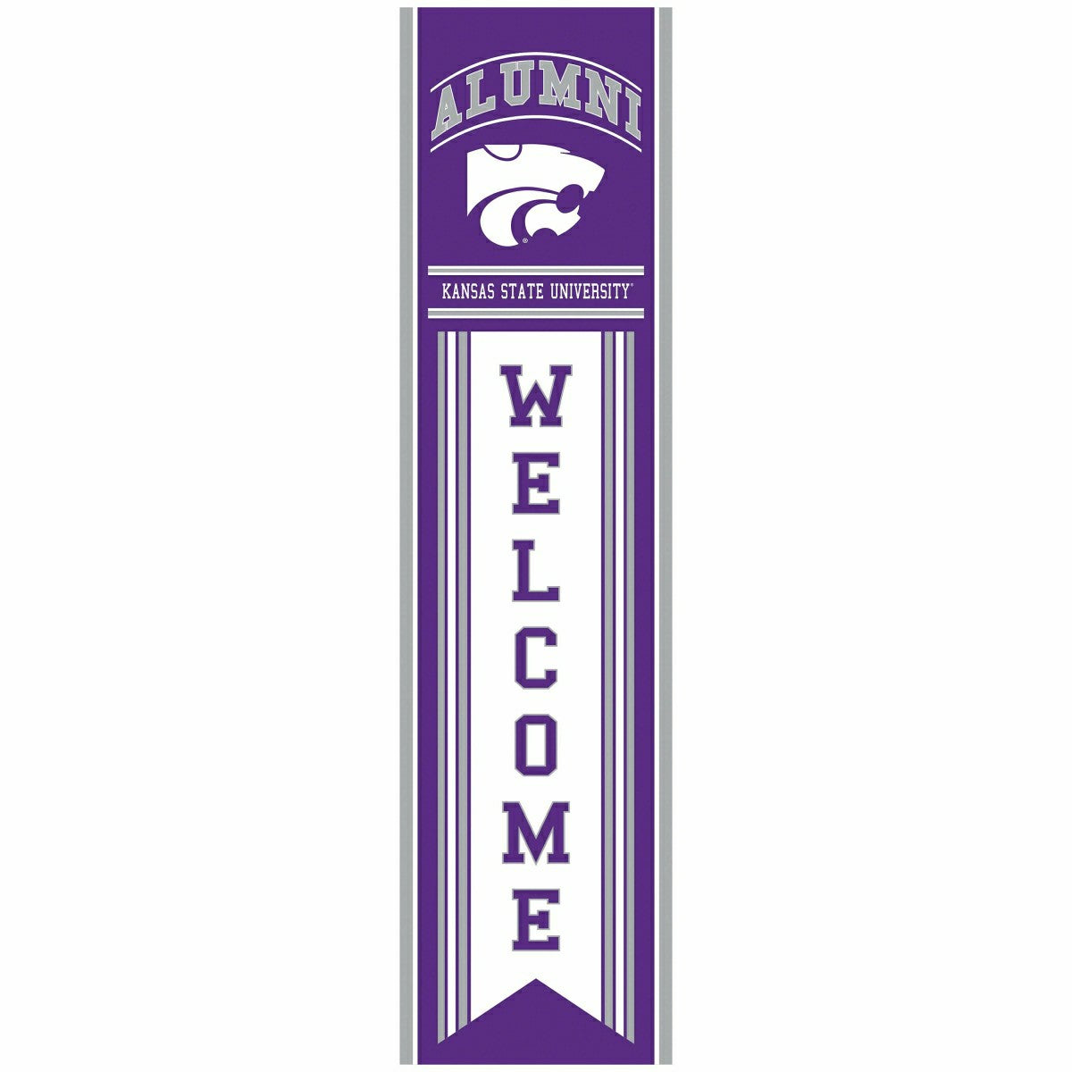 Kansas State University Alumni Single Sided Large Leaner, 46" - Collegiate Home