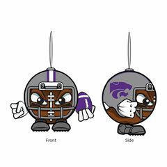 Kansas State University, Ball Head Ornament - Collegiate Home