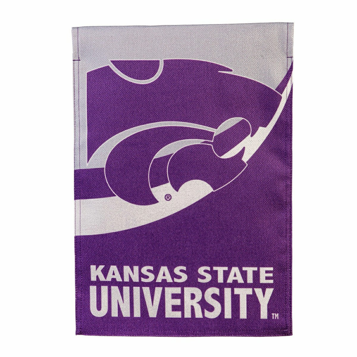 Kansas State University Burlap Flag GDN Size - Collegiate Home