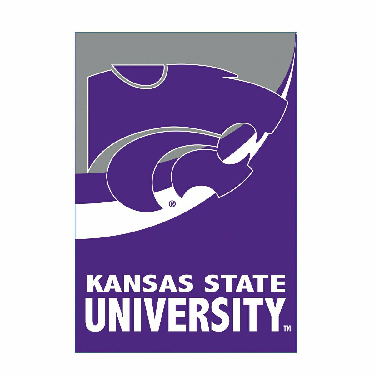 Kansas State University Burlap House Flag - Collegiate Home