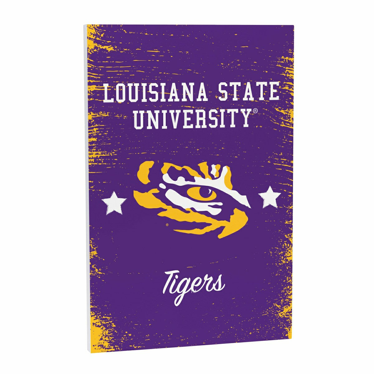 Louisiana State University Wood Wall Sign, 16x24 - Collegiate Home
