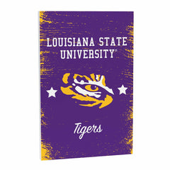 Louisiana State University Wood Wall Sign, 16x24 - Collegiate Home