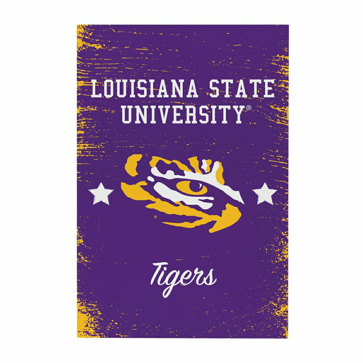 Louisiana State University Wood Wall Sign, 16x24 - Collegiate Home