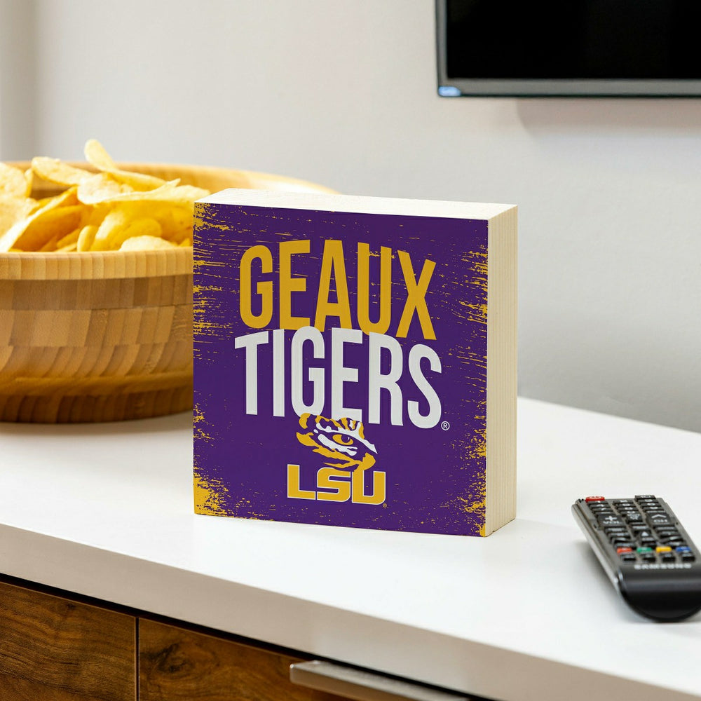 Louisiana State University Plock, Down Home Fans, 6x6 - Collegiate Home