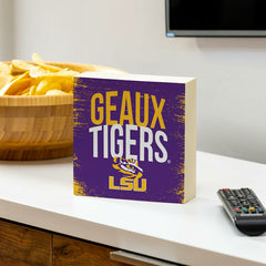Louisiana State University Plock, Down Home Fans, 6x6 - Collegiate Home