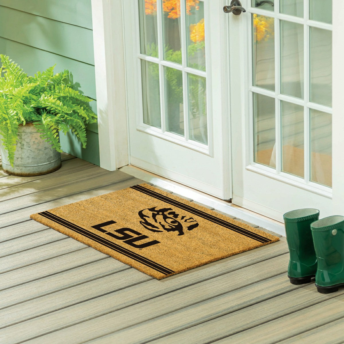 Louisiana State University Large One Color Coir Mat, 36"x24" - Collegiate