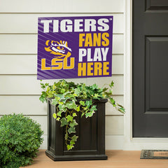 Louisiana State University Coroplast Yard Sign "Fans Play Here" - Collegiate Home