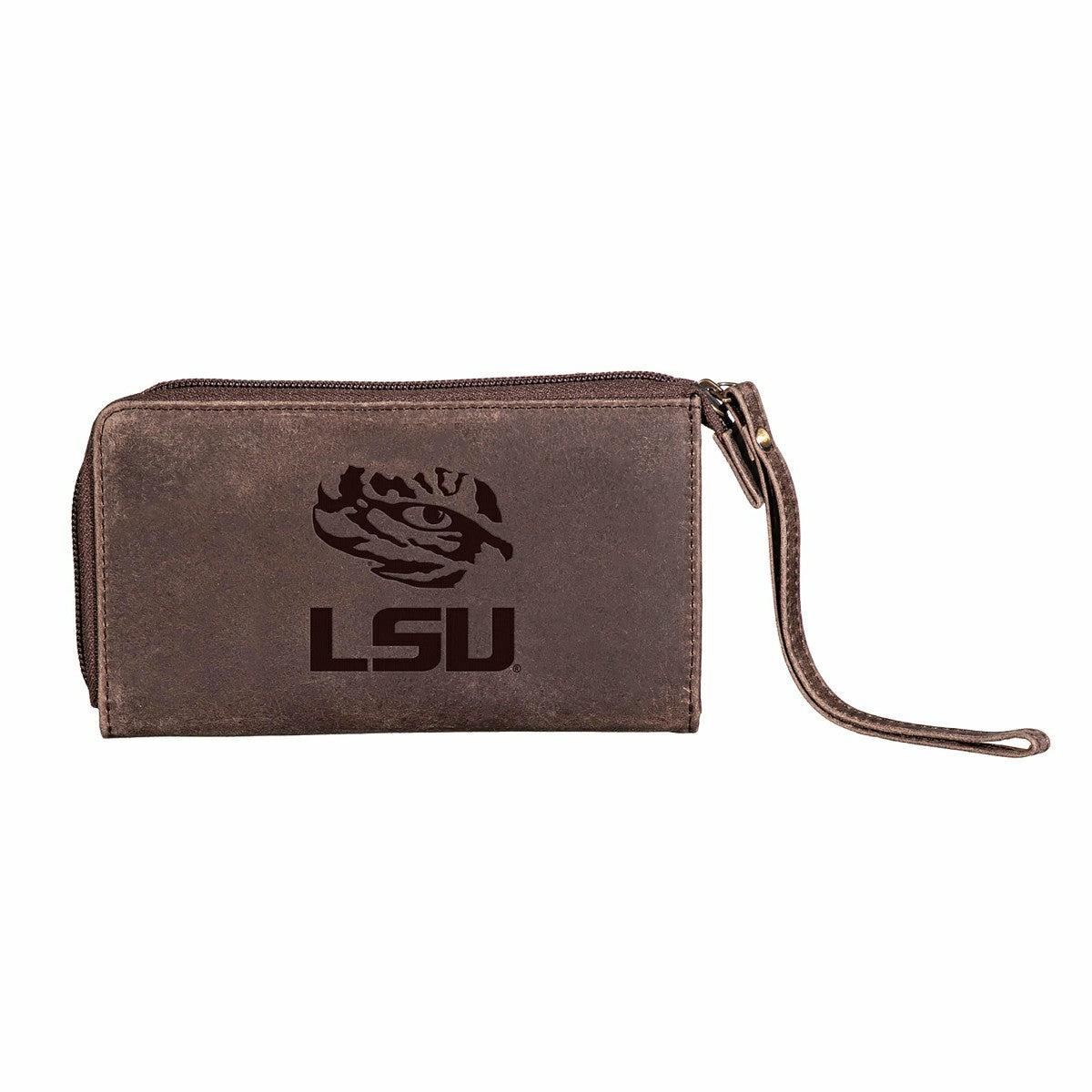 Wristlet Wallet, Brown, Louisiana State University - Collegiate Home