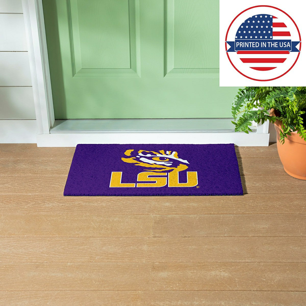 Full Color PVC Mat, 16" x 28", Louisiana State University - Collegiate