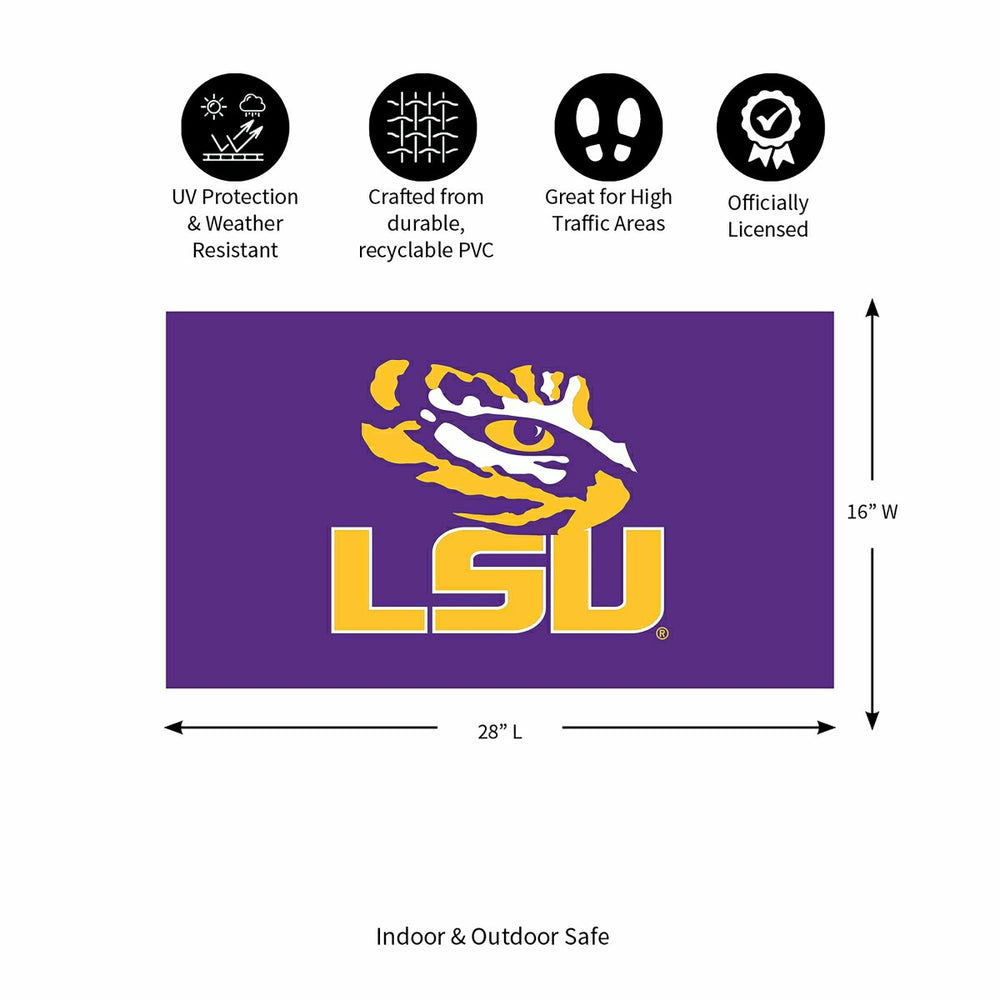Full Color PVC Mat, 16" x 28", Louisiana State University - Collegiate