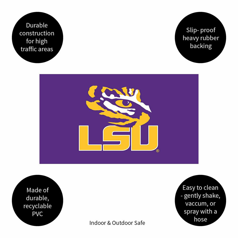 Full Color PVC Mat, 16" x 28", Louisiana State University - Collegiate