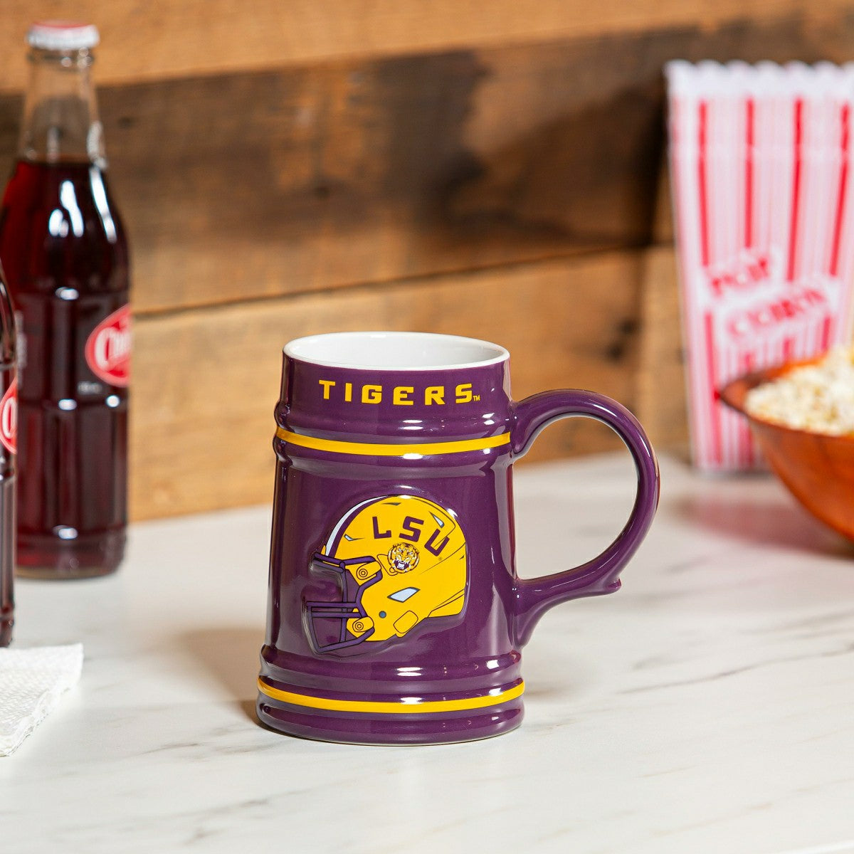 Louisiana State University Ceramic Stein Cup, 24oz - Collegiate Home