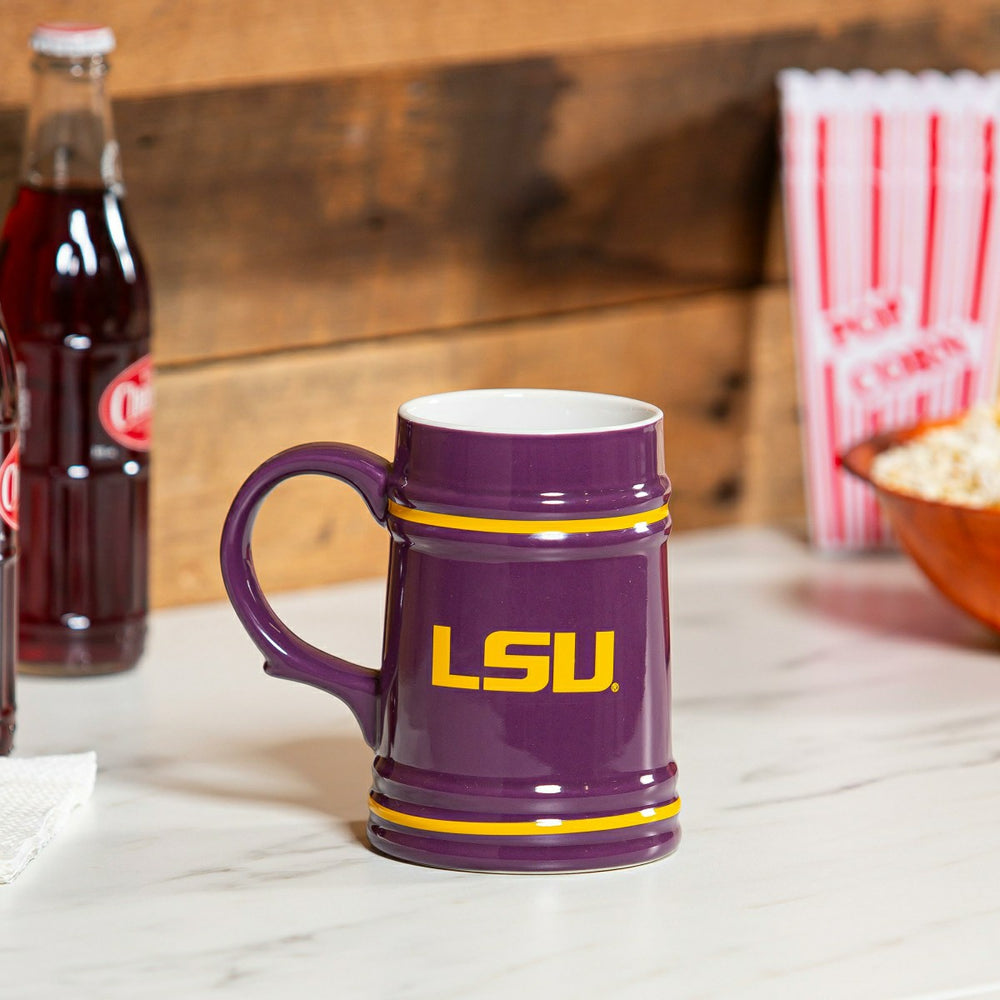 Louisiana State University Ceramic Stein Cup, 24oz - Collegiate Home