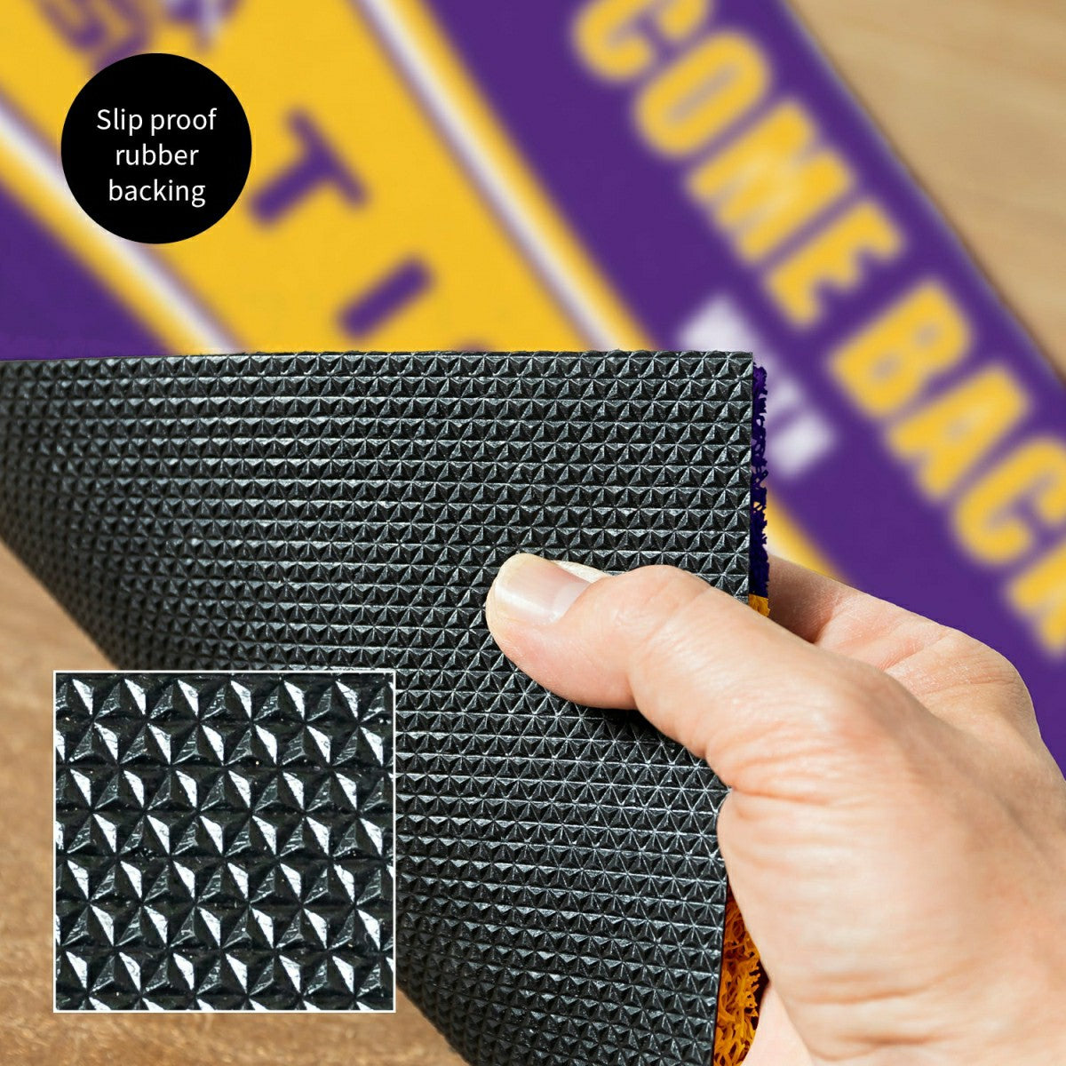 28" x 16" PVC Trapper Mat, Come Back with Tickets, Louisiana State Uni - Collegiate