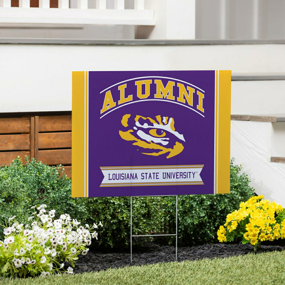 Louisiana State University Coroplast Yard Sign Alumni - Collegiate Home