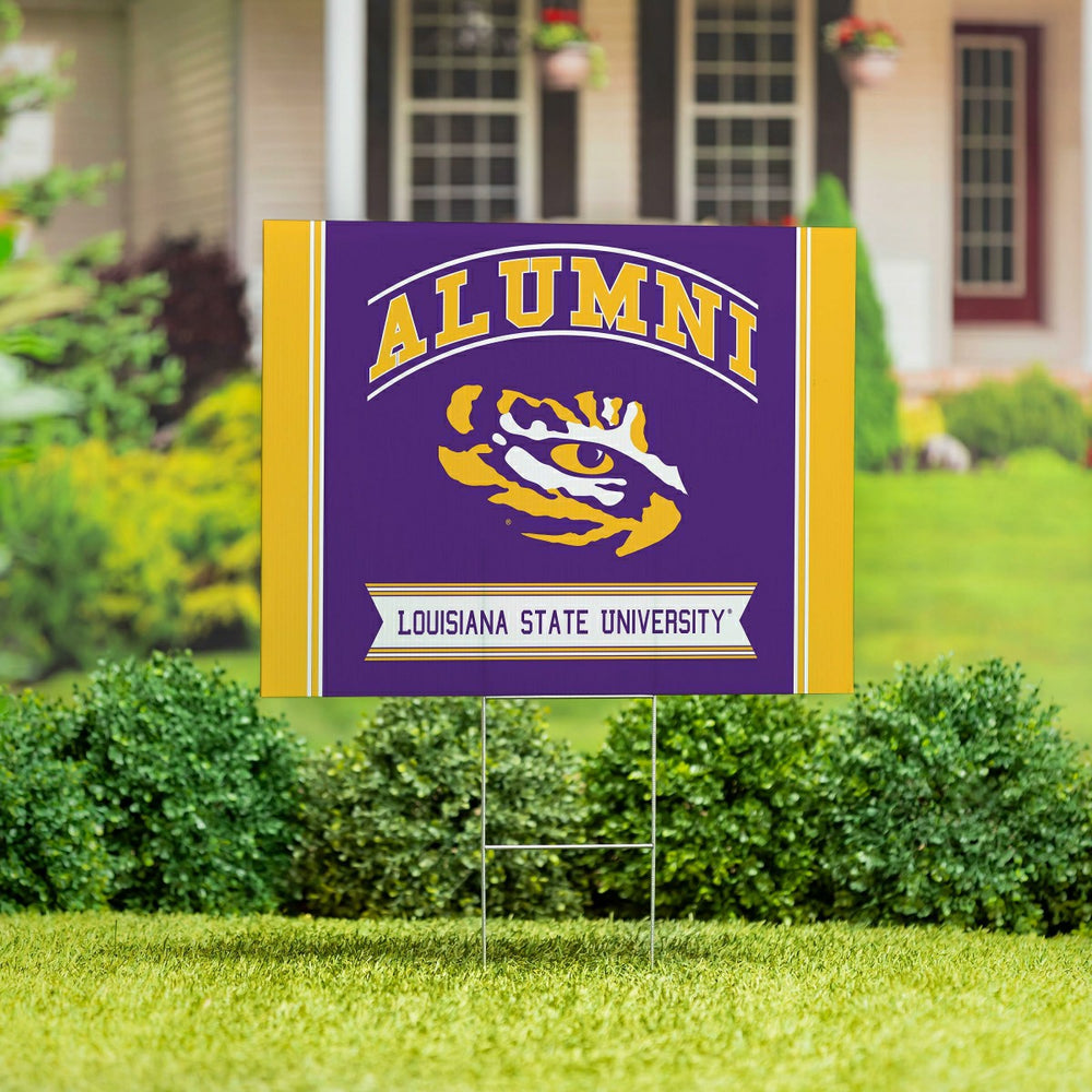Louisiana State University Coroplast Yard Sign Alumni - Collegiate Home