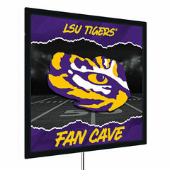 Louisiana State University 23"H x 23"L LED Wall Decor, Edgelite, Squar - Collegiate Home