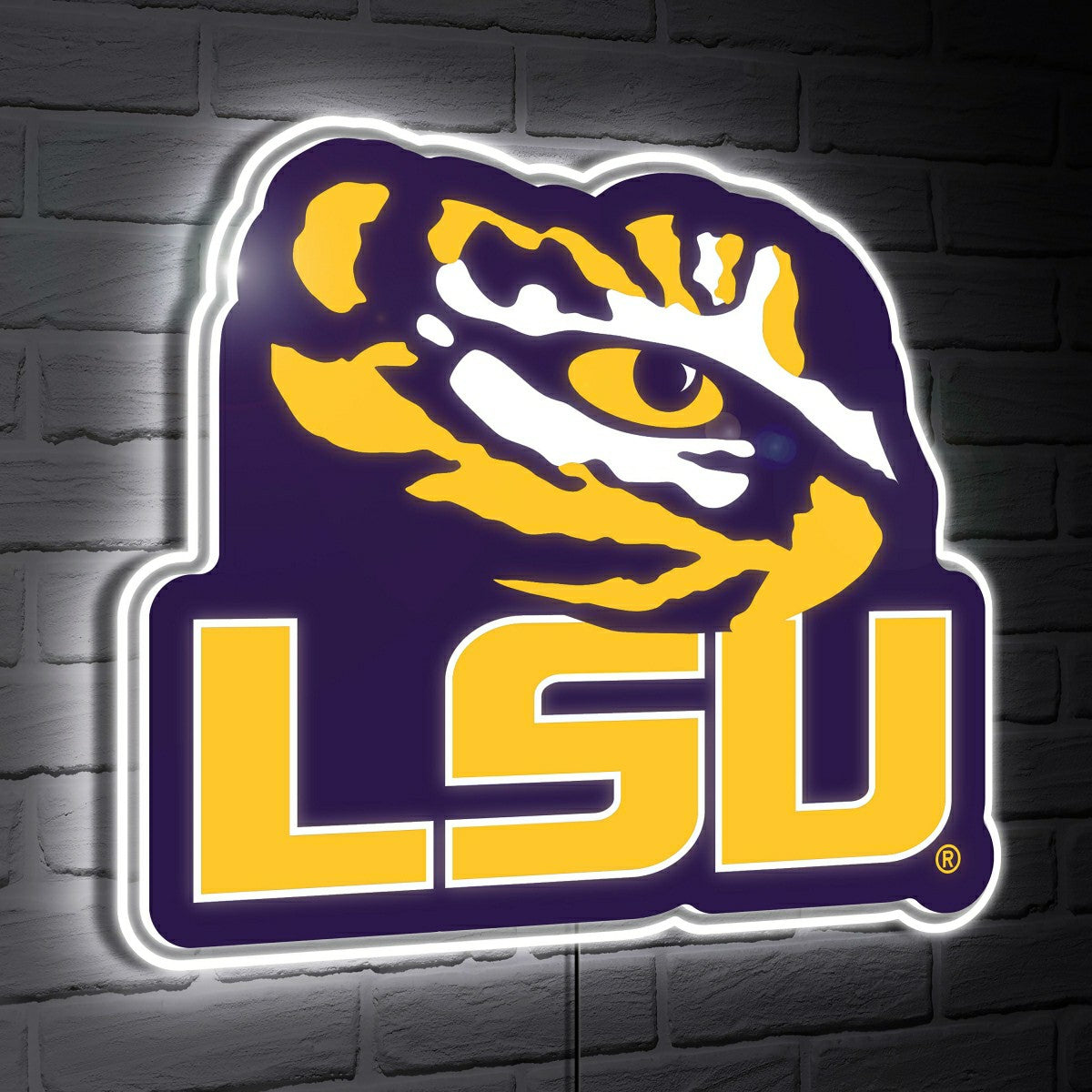 Lsu Tigers LED Wall Decor, Glazelite, Logo - Collegiate Home