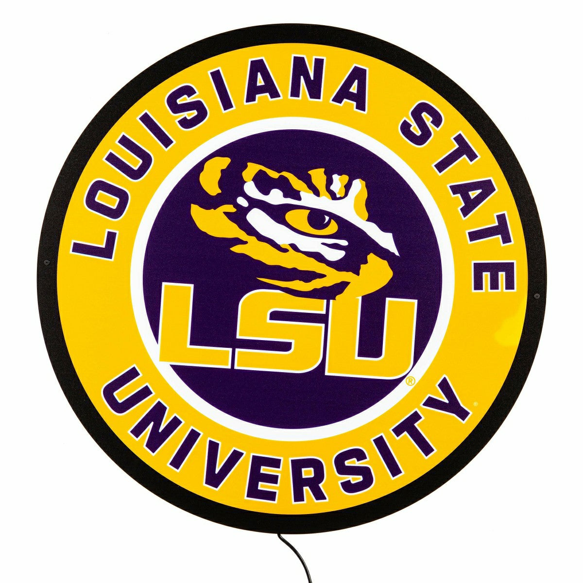 LED Wall Decor, Round, Louisiana State University - Collegiate Home