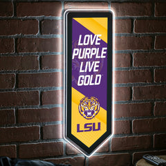 LED Wall Decor, Pennant, Louisiana State University - Collegiate Home
