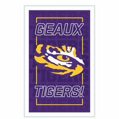 Louisiana State University College Rectangle Neolite LED Decor - Collegiate Home