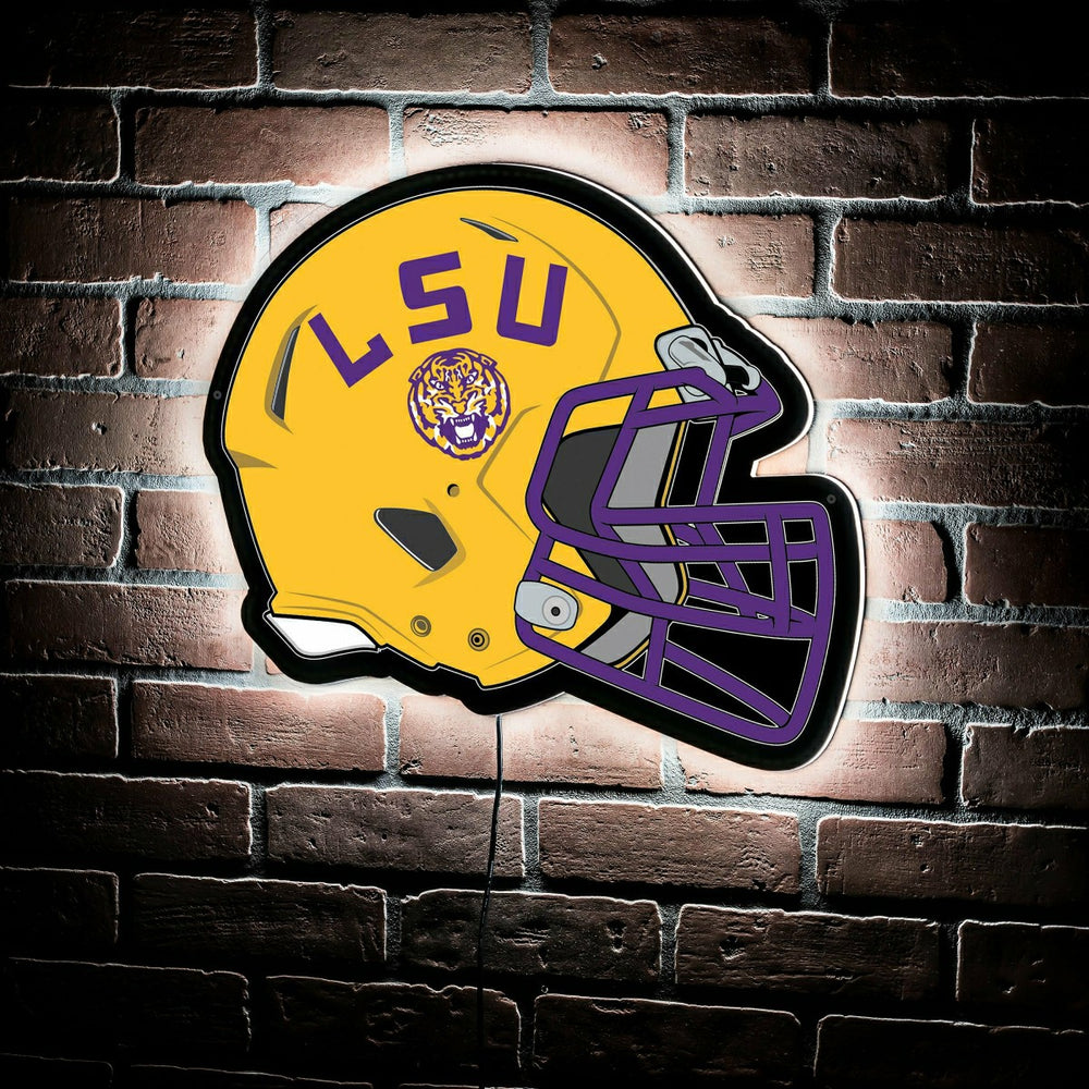 LED Wall Decor, Helmet, Louisiana State University - Collegiate Home