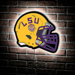 LED Wall Decor, Helmet, Louisiana State University - Collegiate Home