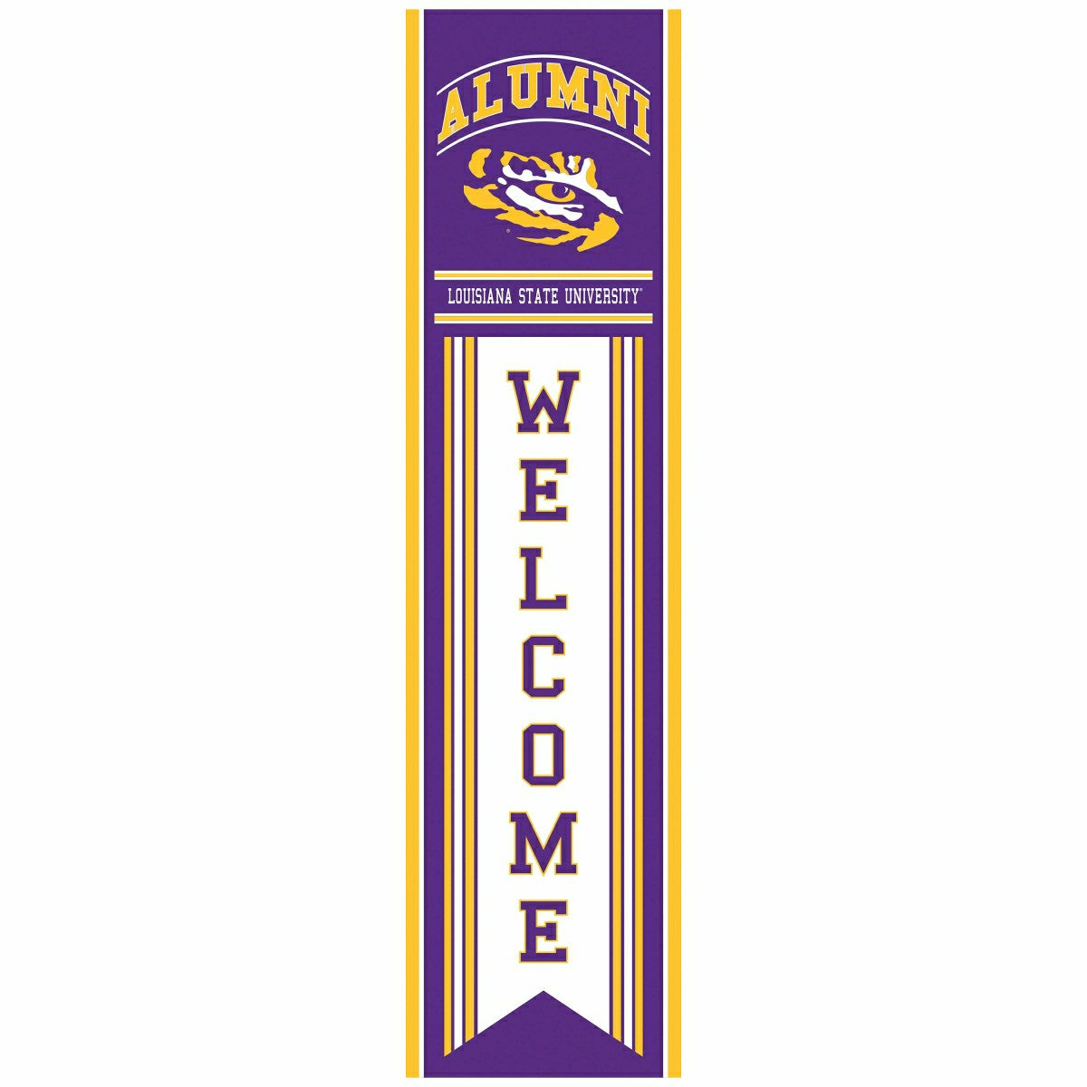 Louisiana State University Alumni Single Sided Large Leaner, 46" - Collegiate Home
