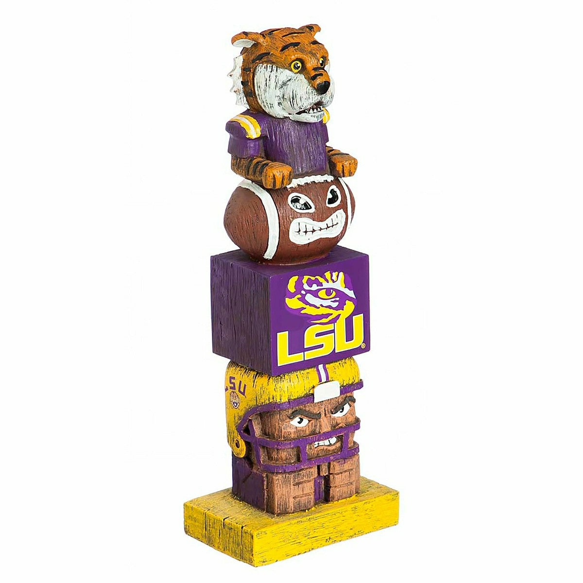LSU Tigers Tiki Team Totem Garden Statue - Collegiate Home