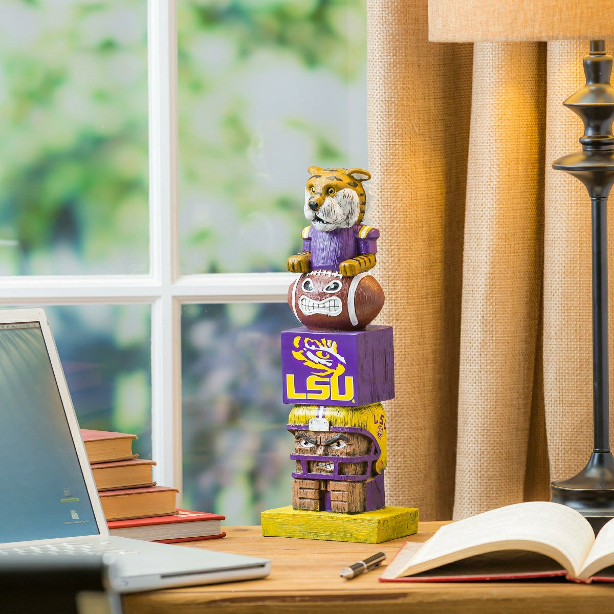 LSU Tigers Tiki Team Totem Garden Statue - Collegiate Home