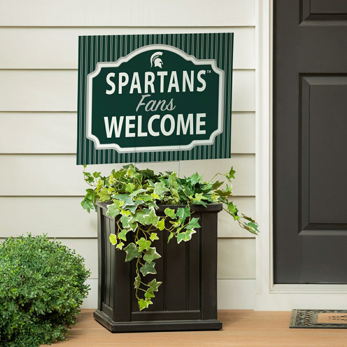 Michigan State University Coroplast Yard Sign, "Fans Welcome" - Collegiate Home