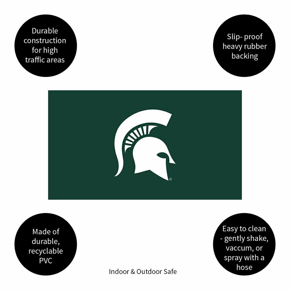 Full Color PVC Mat, 16" x 28", Michigan State University - Collegiate