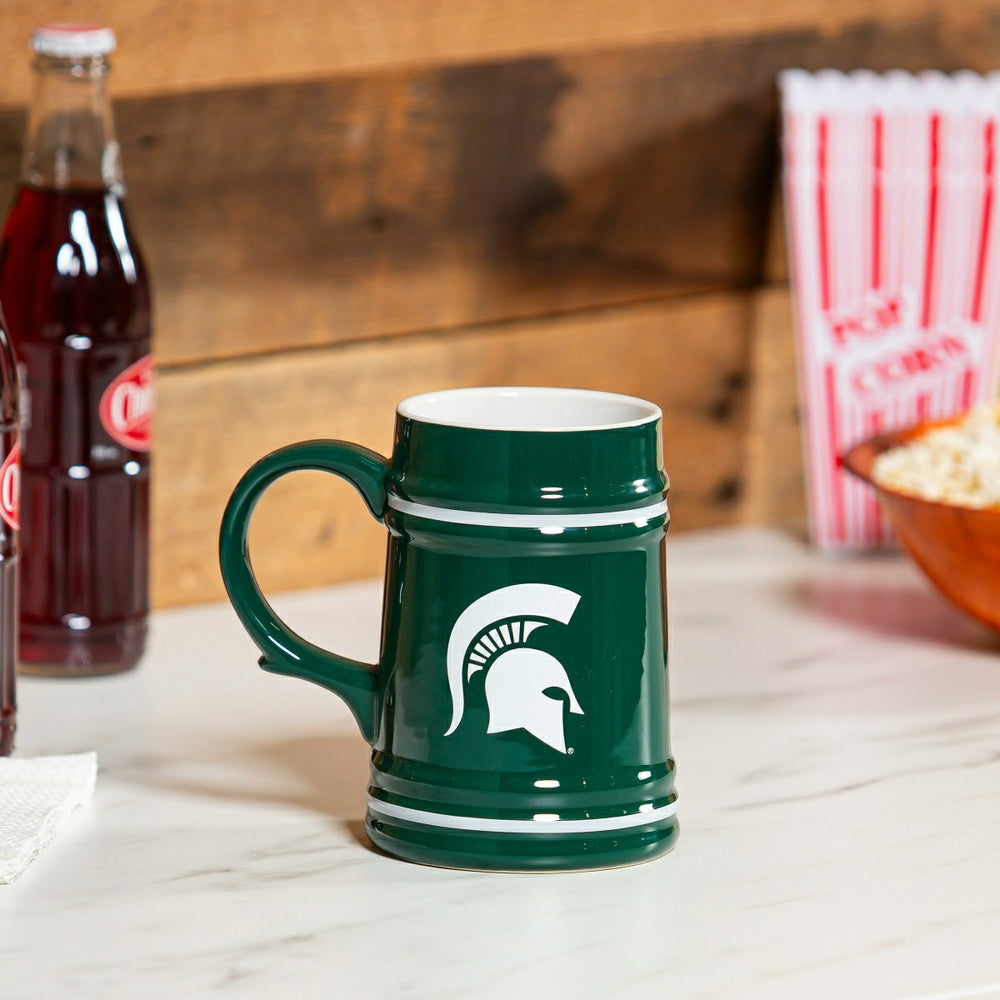 Michigan State University Ceramic Stein Cup, 24oz - Collegiate Home