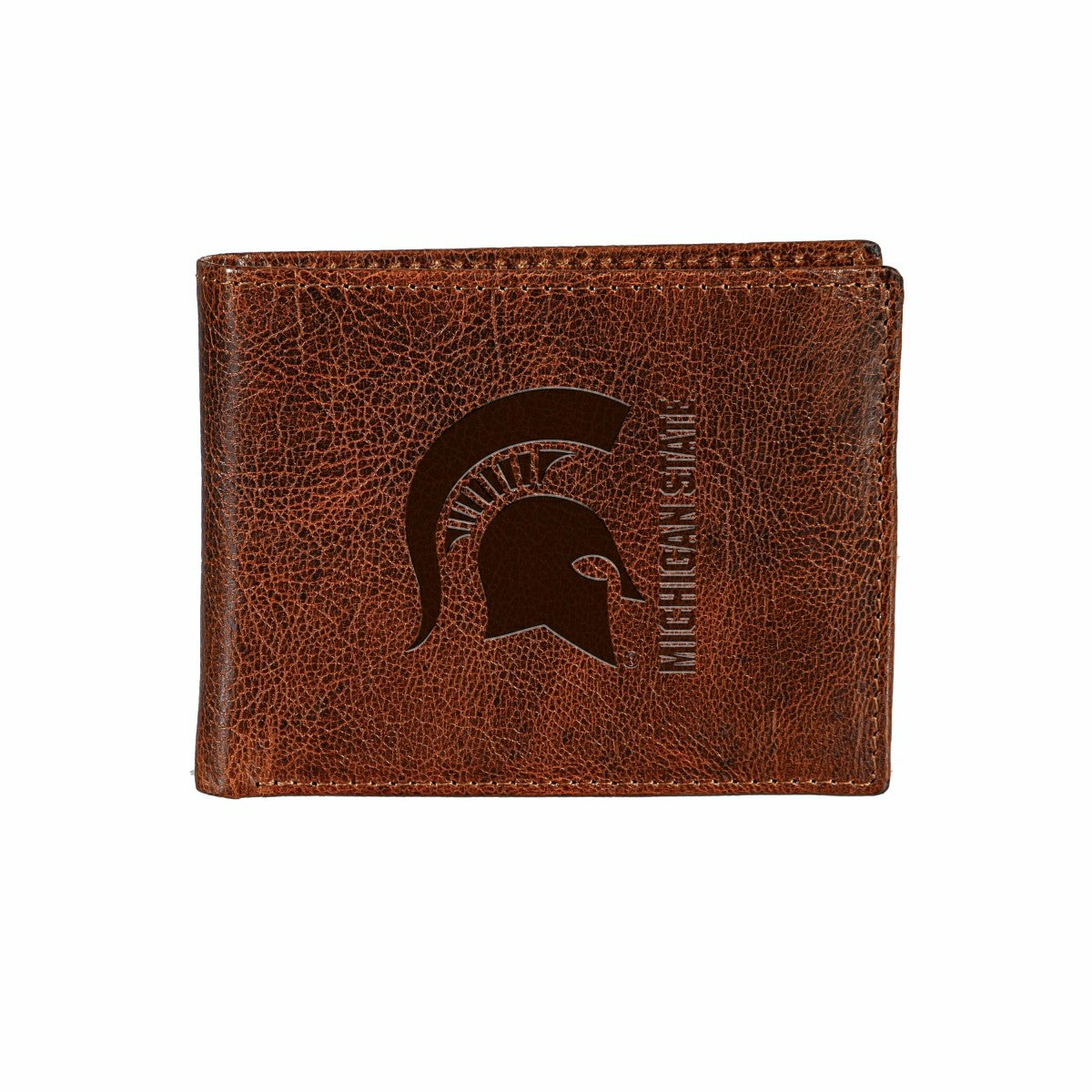 Michigan State University, Embossed 100% Genuine Tumbled Leather Passc - Collegiate Home