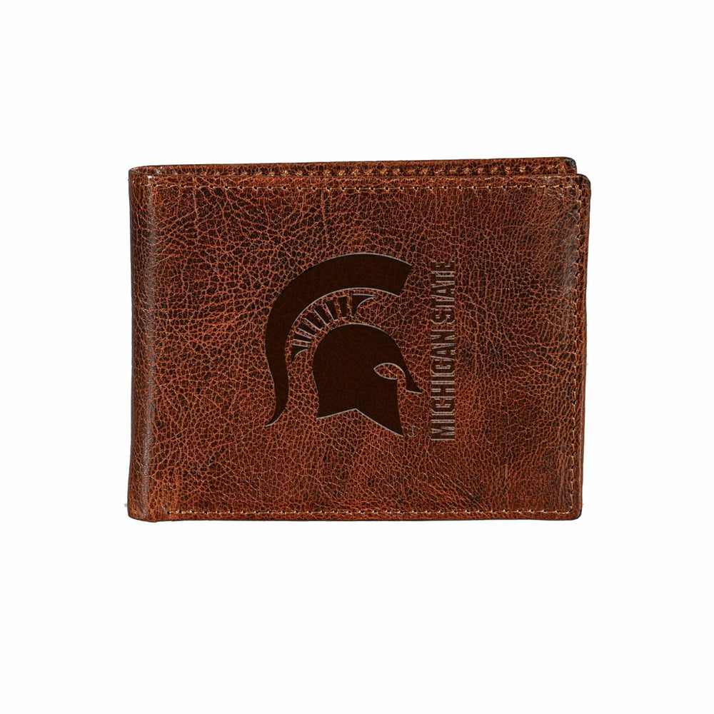 Michigan State University, Embossed 100% Genuine Tumbled Leather Passc - Collegiate Home