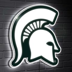 Michigan State LED Wall Decor, Glazelite, Logo - Collegiate Home