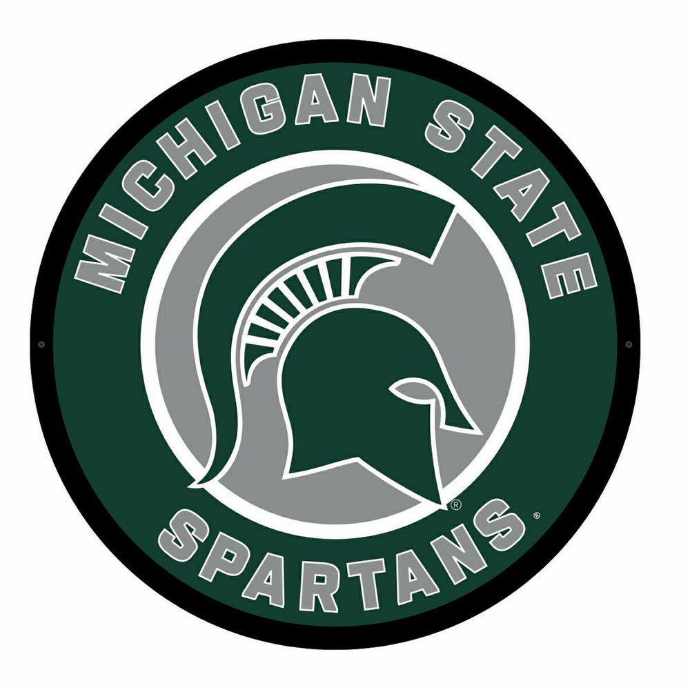 LED Wall Decor, Round, Michigan State University - Collegiate Home