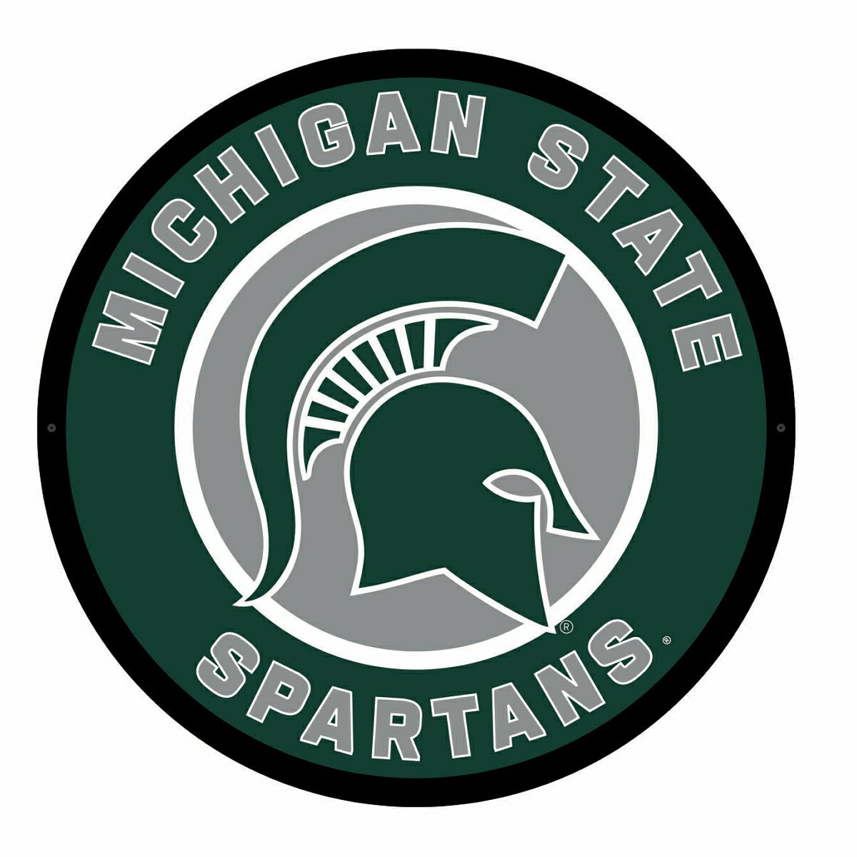 LED Wall Decor, Round, Michigan State University - Collegiate Home