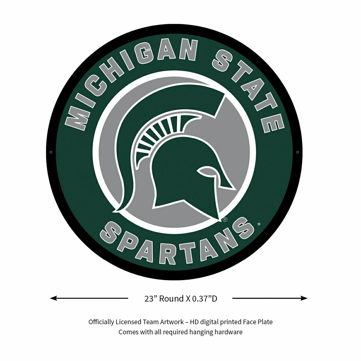 LED Wall Decor, Round, Michigan State University - Collegiate Home