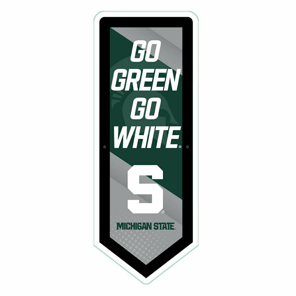 LED Wall Decor, Pennant, Michigan State University - Collegiate Home