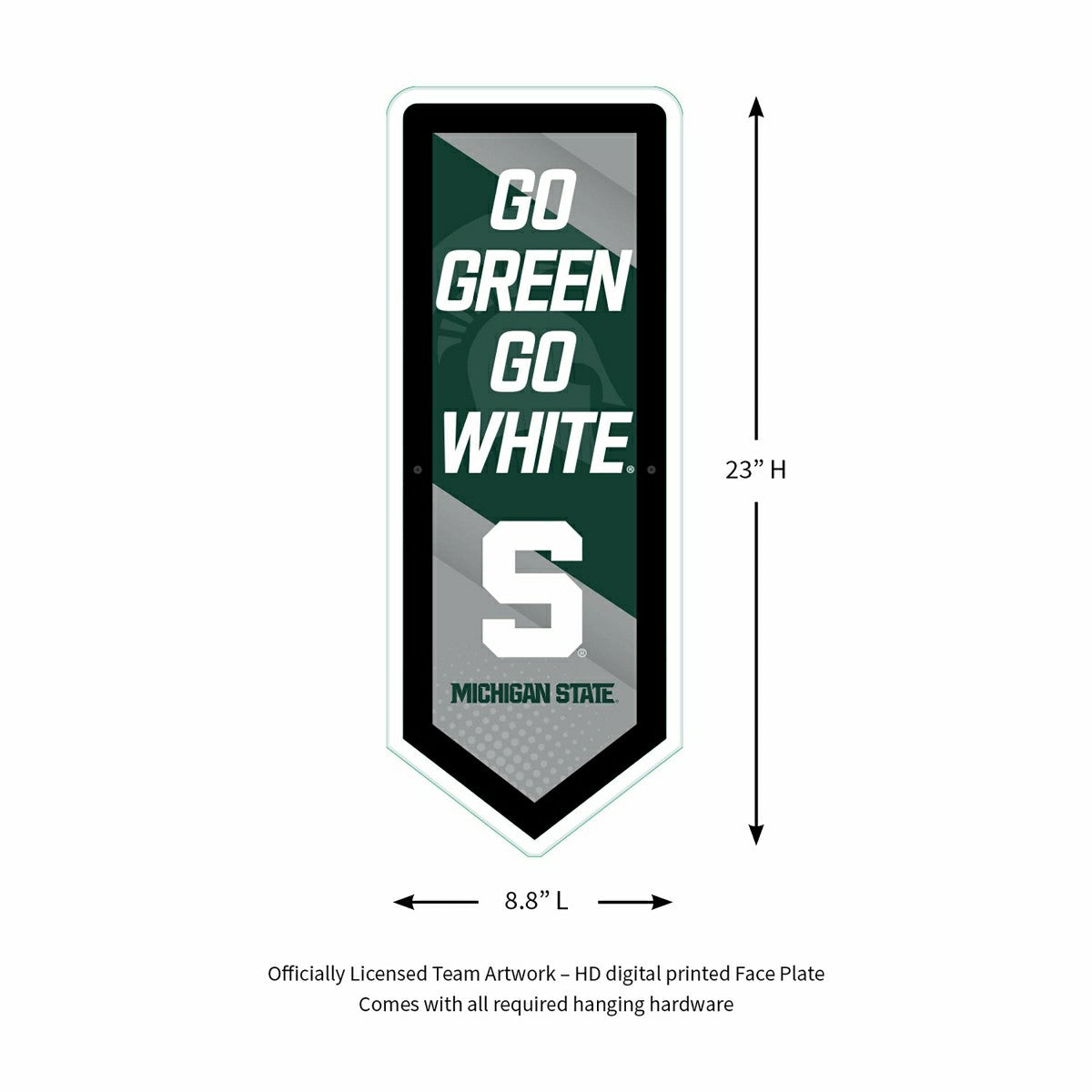 LED Wall Decor, Pennant, Michigan State University - Collegiate Home