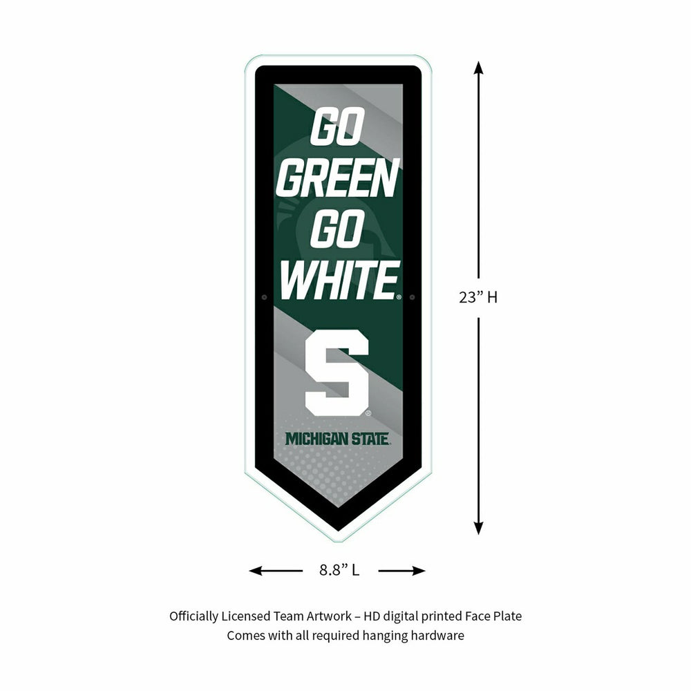 LED Wall Decor, Pennant, Michigan State University - Collegiate Home