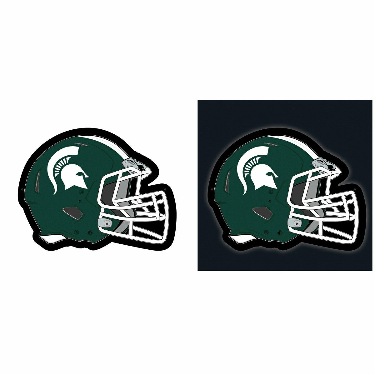 LED Wall Decor, Helmet, Michigan State University - Collegiate Home