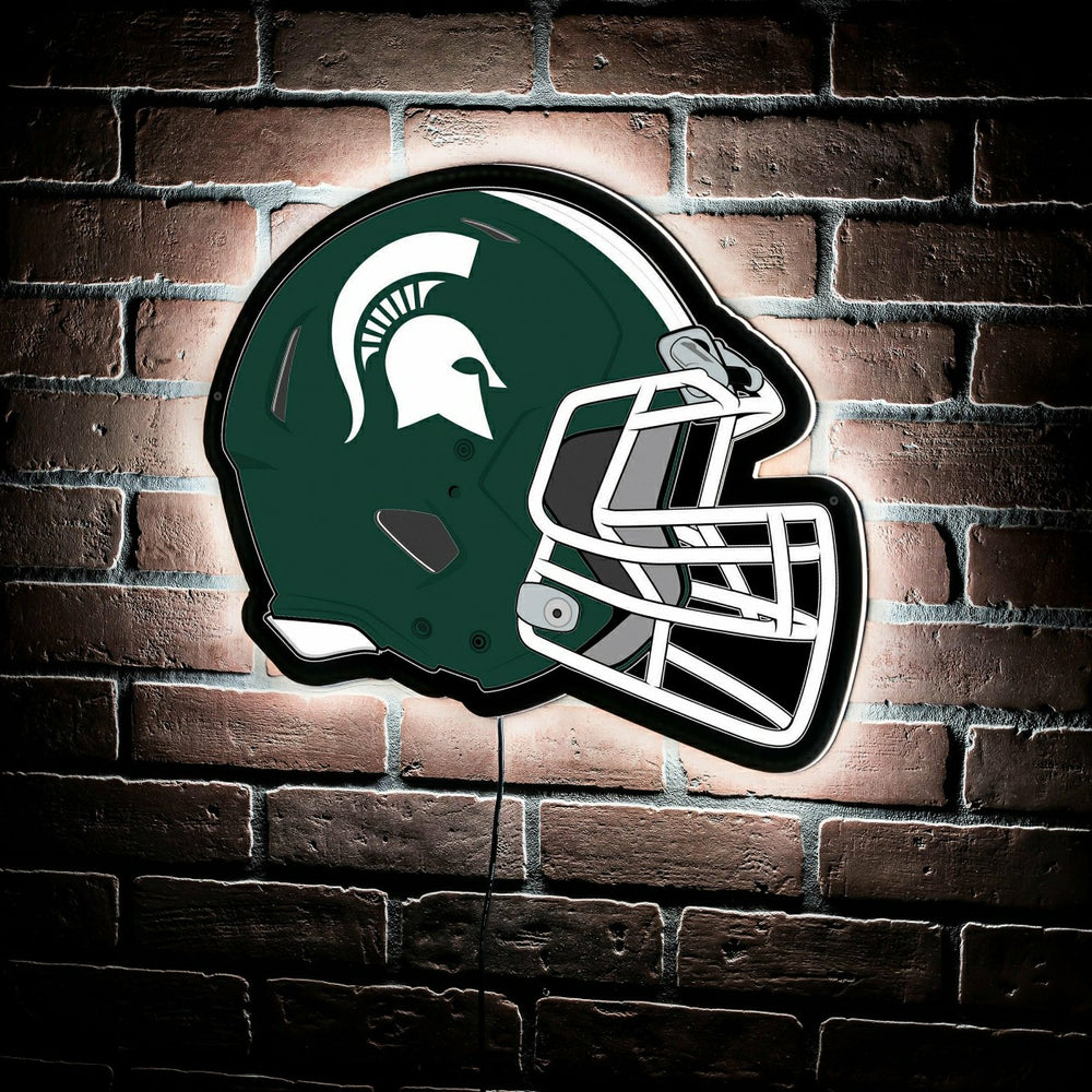LED Wall Decor, Helmet, Michigan State University - Collegiate Home