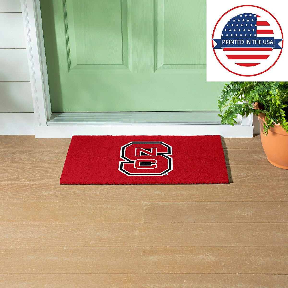 Full Color PVC Mat, 16" x 28", North Carolina State University - Collegiate