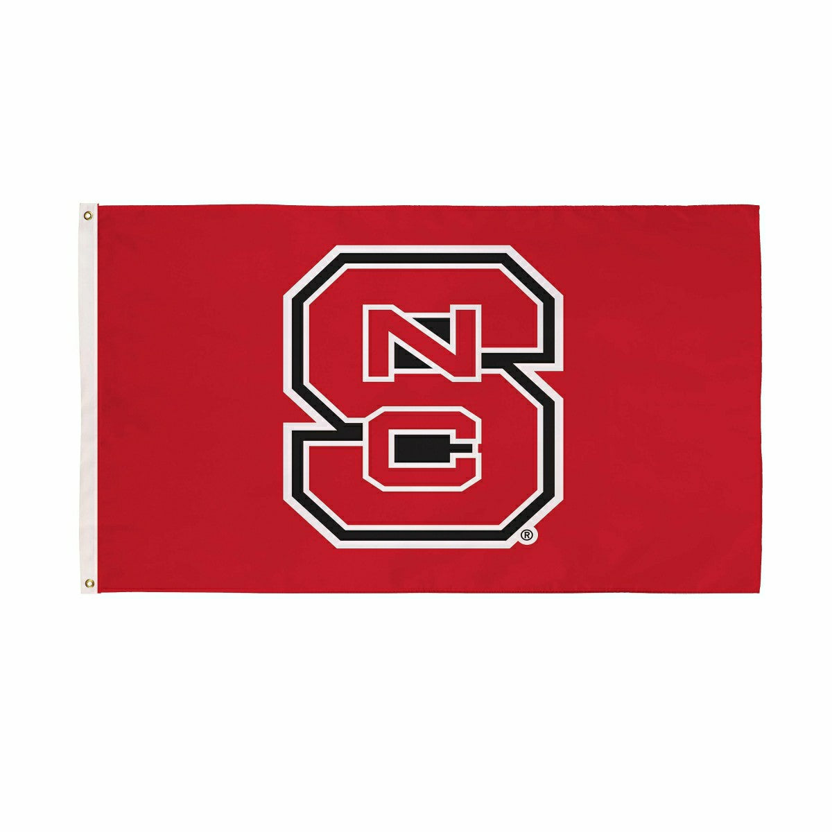 North Carolina State University Single Sided Flag w/ 2 Grommets, 3'x5' - Collegiate Home
