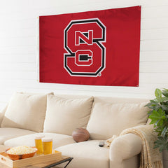 North Carolina State University Single Sided Flag w/ 2 Grommets, 3'x5' - Collegiate Home